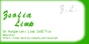 zsofia limp business card